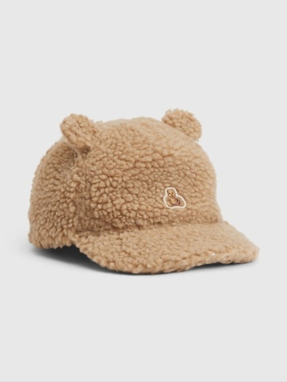 NWT Gap Baby Sherpa Baseball Hat Bear Ear 12-18m